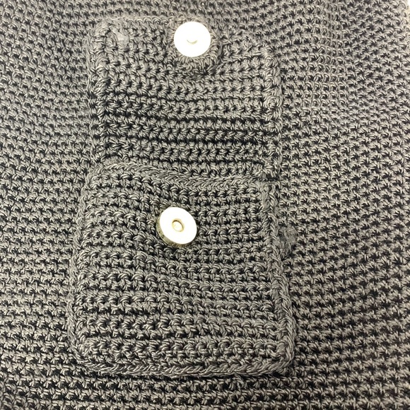 Chateau | Vintage Black Crochet 70’s Mini Backpack | Satchel | Unisex - Picture 6 of 12